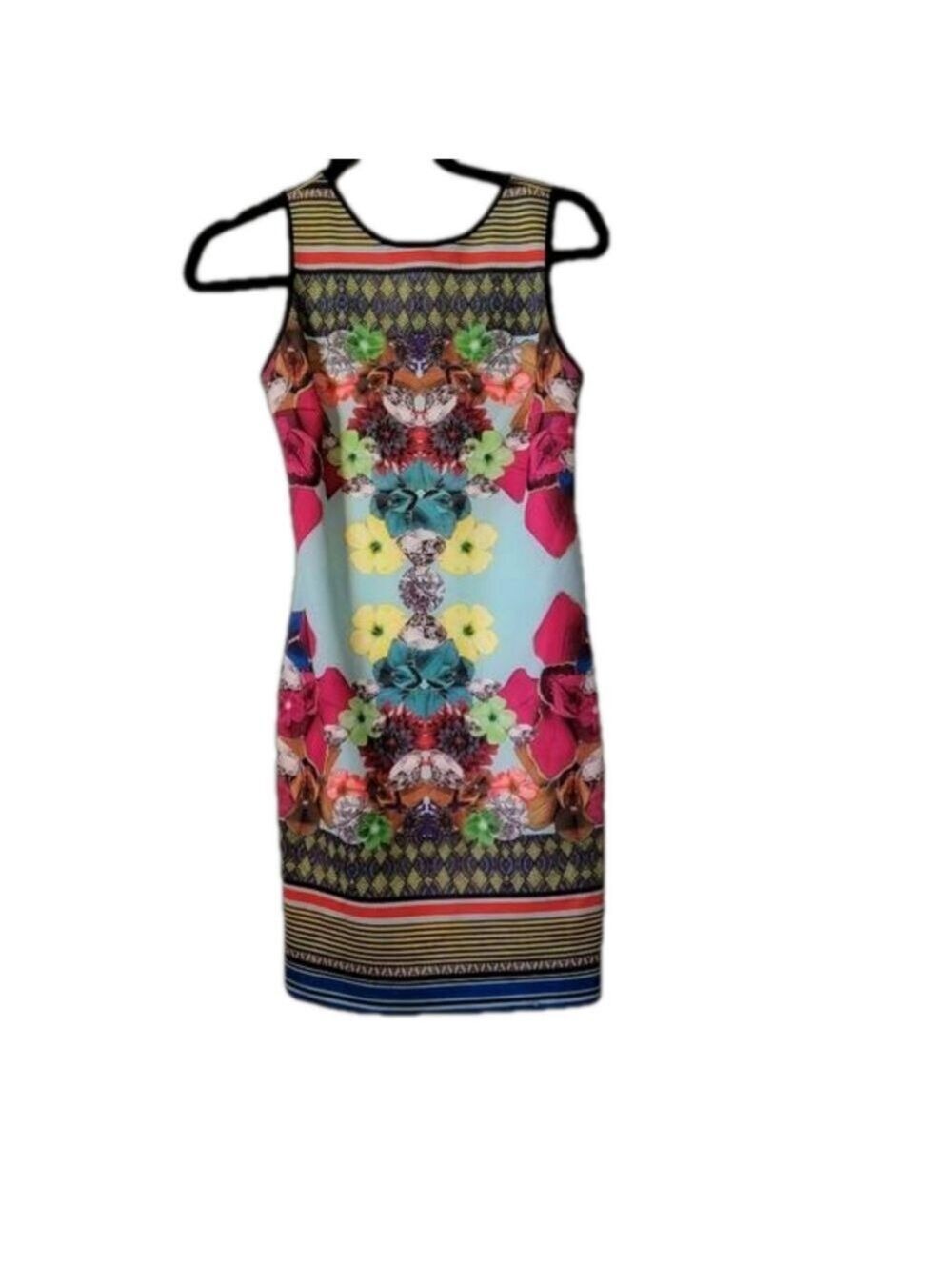 Clover Canyon Kaleidoscope Multicolored Sheath Dress XS